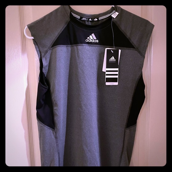 Adidas Compression Sleeveless Shirt - Picture 1 of 4